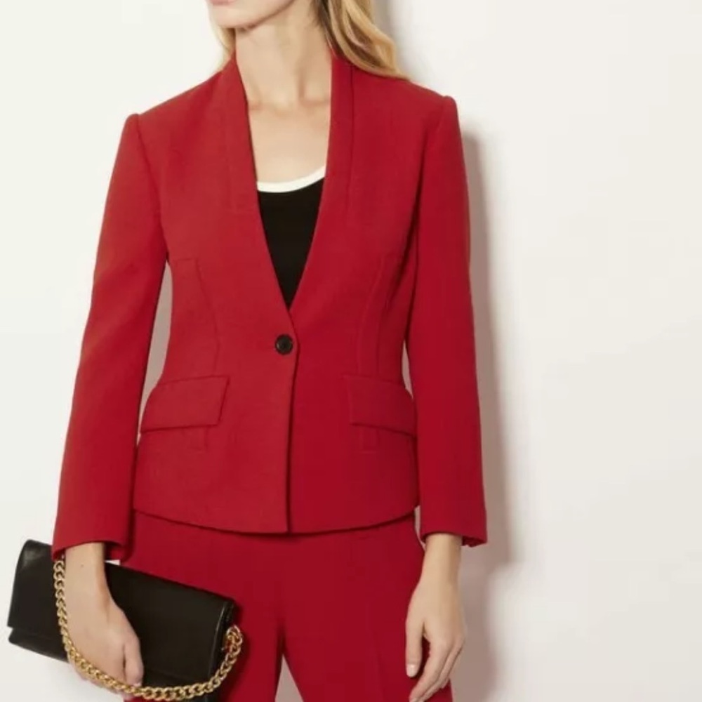 Karen Millen Tailored Blazer Red Size 8
